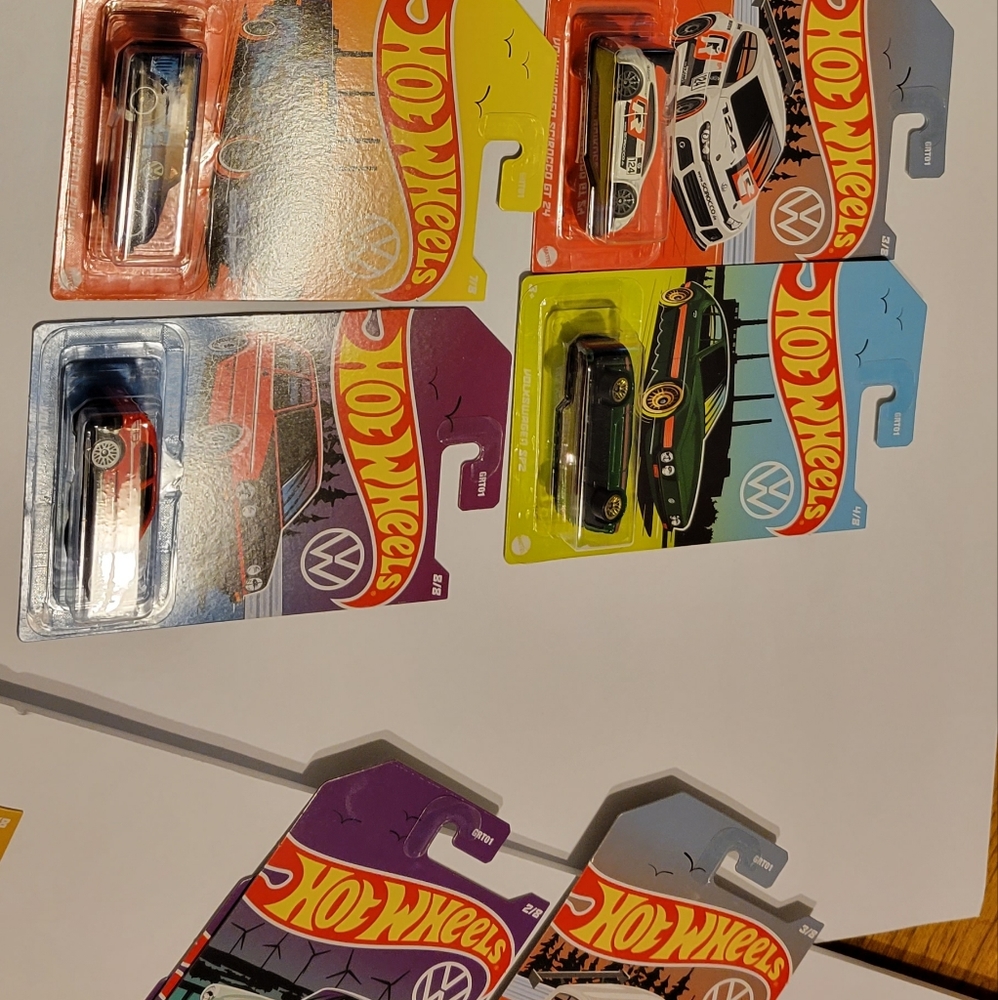 Set of 8 Volkswagon Hot wheel Collection 2022 all New seal in pkg. - Picture 2 of 2
